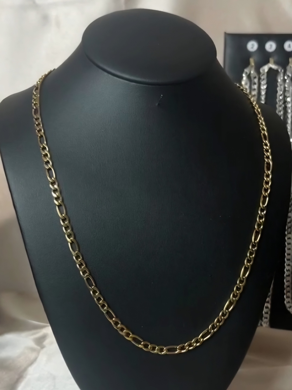 Gold Plated Figaro Chain Necklace